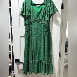 Max Studio Vibrant Green Dress